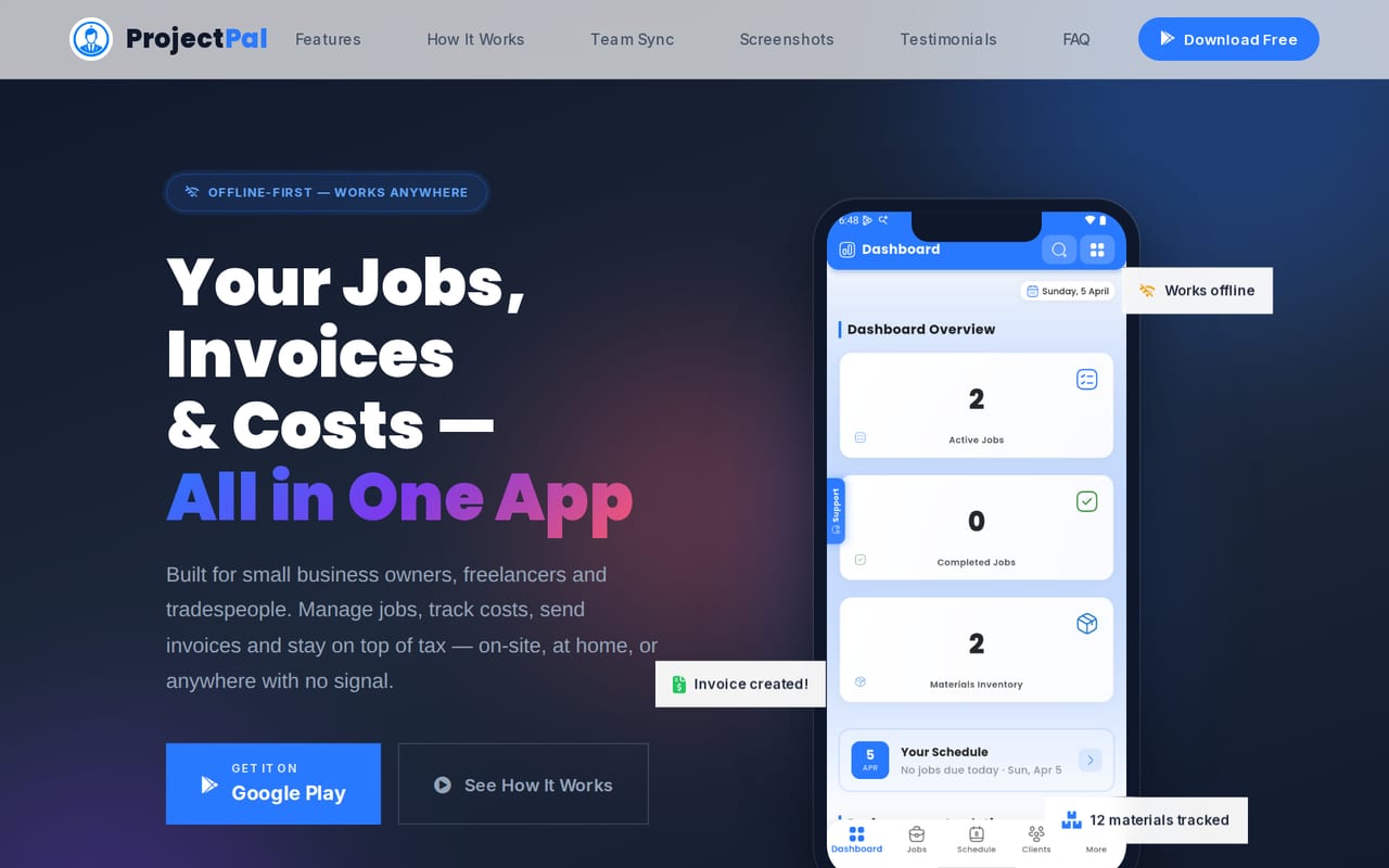 ProjectPal preview 1