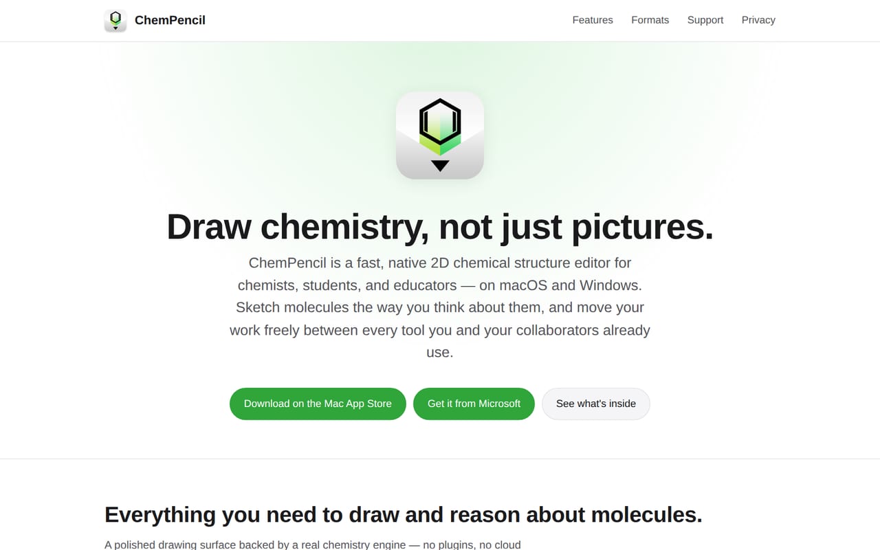 ChemPencil for Mac and Windows preview 1