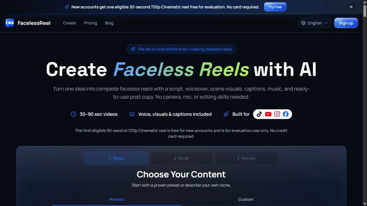 FacelessReel preview 2