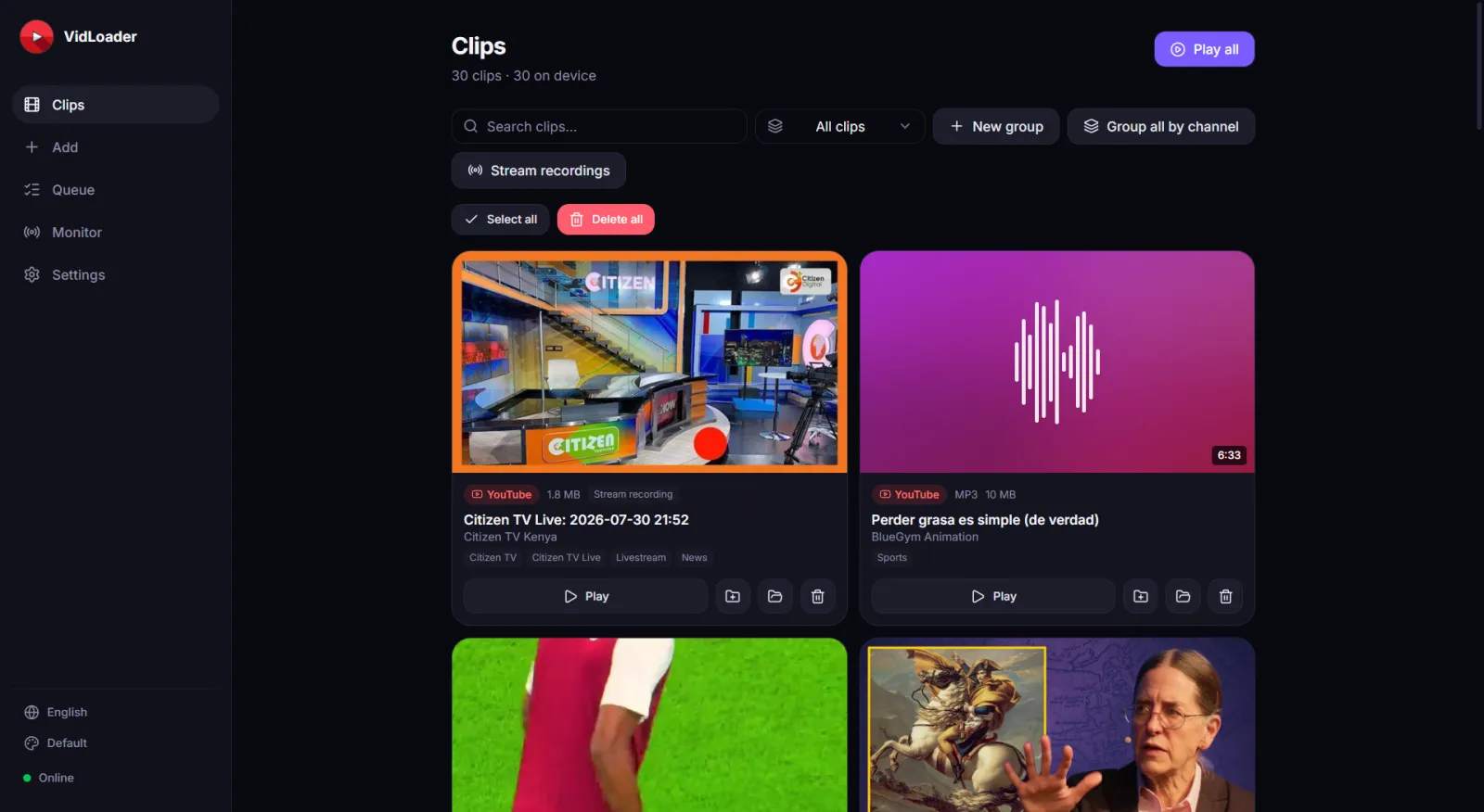 VidLoader preview 1