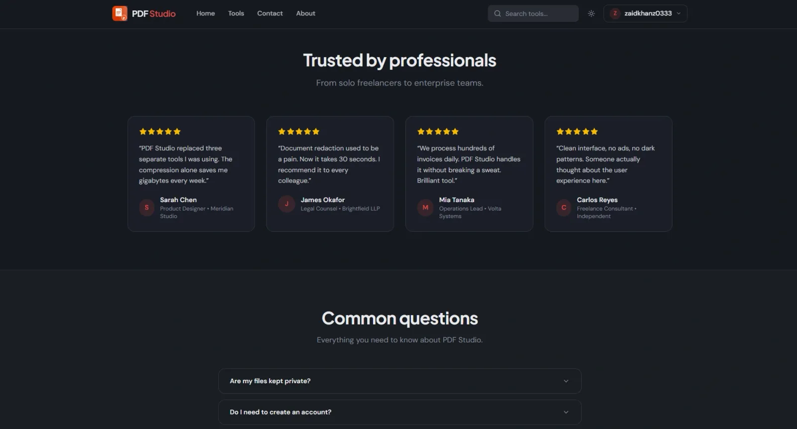 PDF Studio — Free Online PDF Tools preview 5
