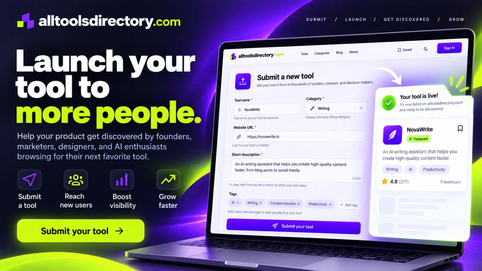 AllToolsDirectory - 14,900+ Developer & Designer Tools preview 1