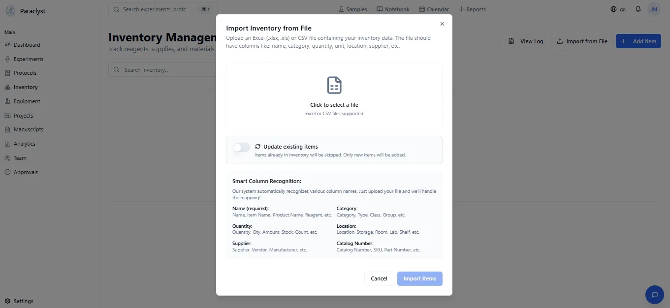 Paraclyst | Research Lab Management Platform preview 5