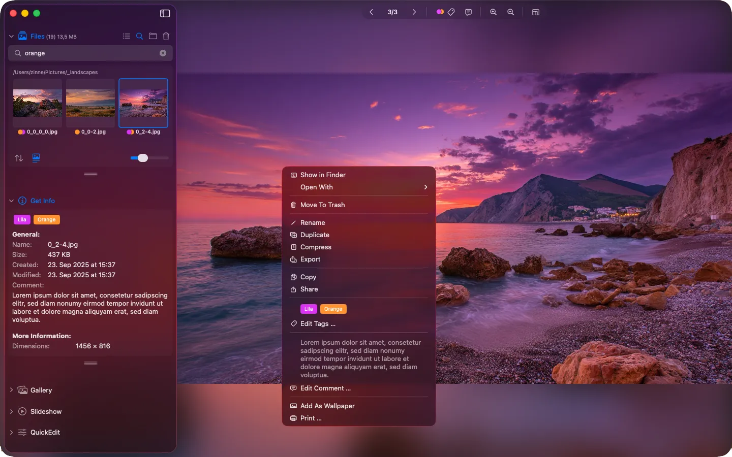 Phiewer - Fast photo viewer for Mac preview 4