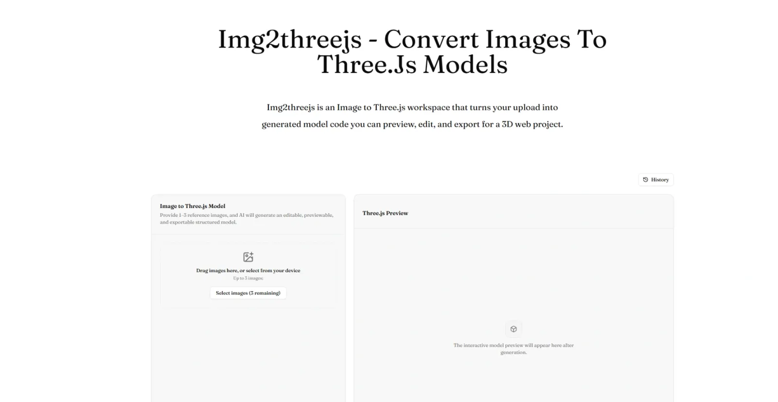 Image to Threejs preview 1