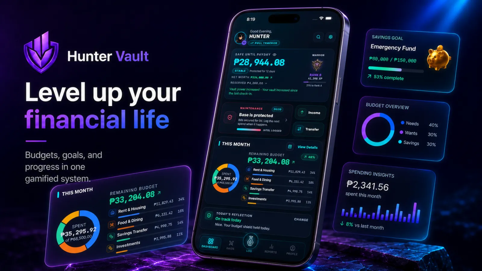 Hunter Vault: Level Up Finance preview 1