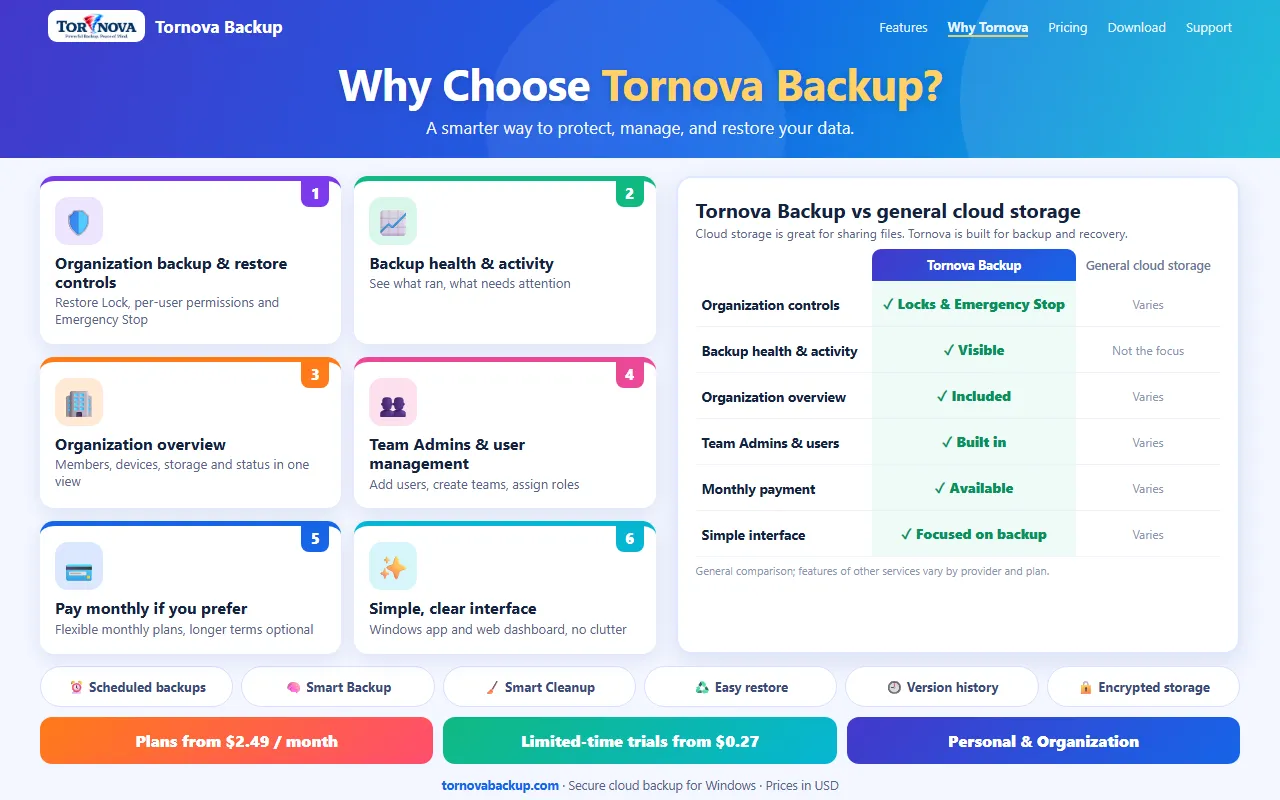 Tornova Backup preview 5