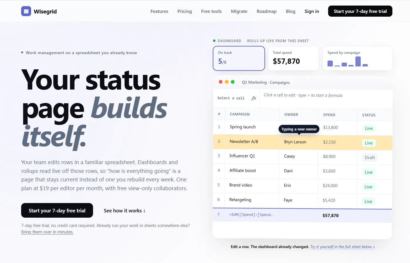 Wisegrid preview 2