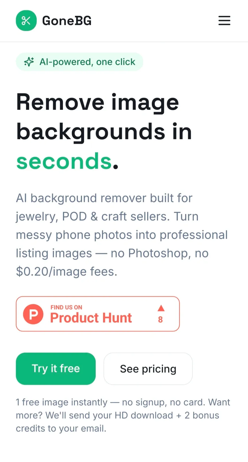 GoneBG - Etsy image backgroud remover preview 2