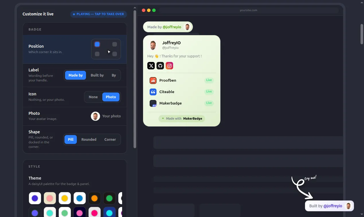 MakerBadge preview 2